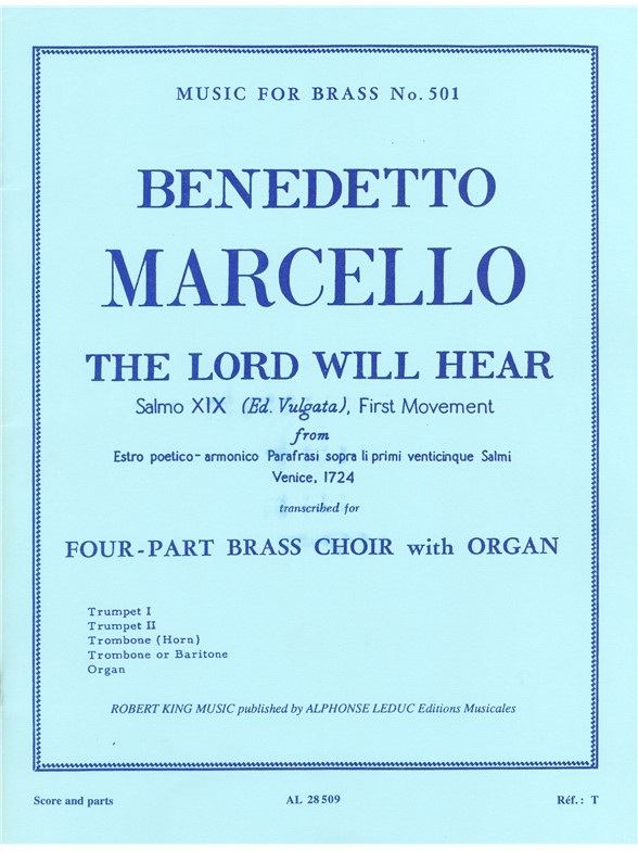 Benedetto Marcello: The Lord will hear (Quintet-Mixed)