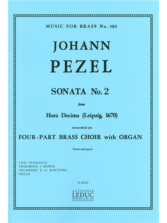 Johann Christoph Pezel: Sonata No.2 (Quartet-Brass)