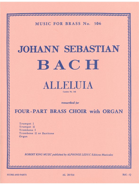 Johann Sebastian Bach: Alleluia de la Cantate No.142 (Quintet-Mixed)