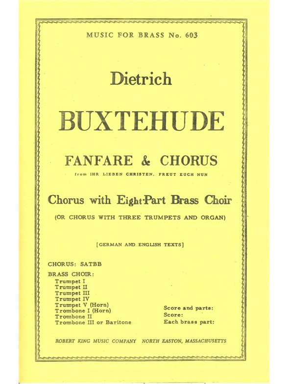 Dietrich Buxtehude: Fanfare & Chorus (Choral-Mixed accompanied)