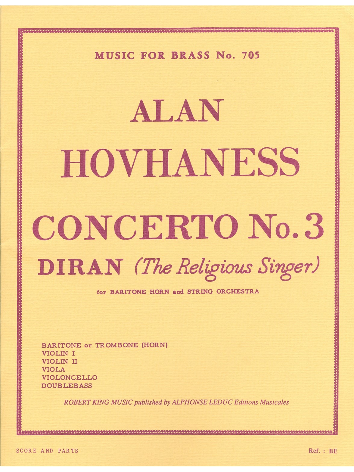 Alan Hovhaness: Concerto No.3 (Trombone & Orchestra)