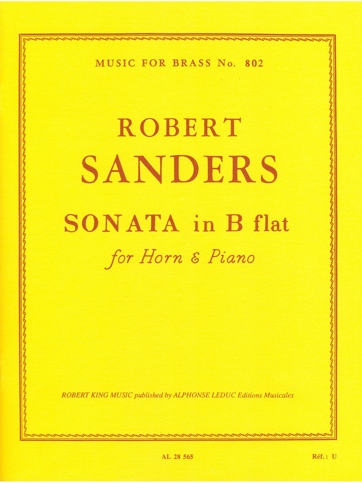 Robert Levine Sanders: Sonata (Horn & Piano)