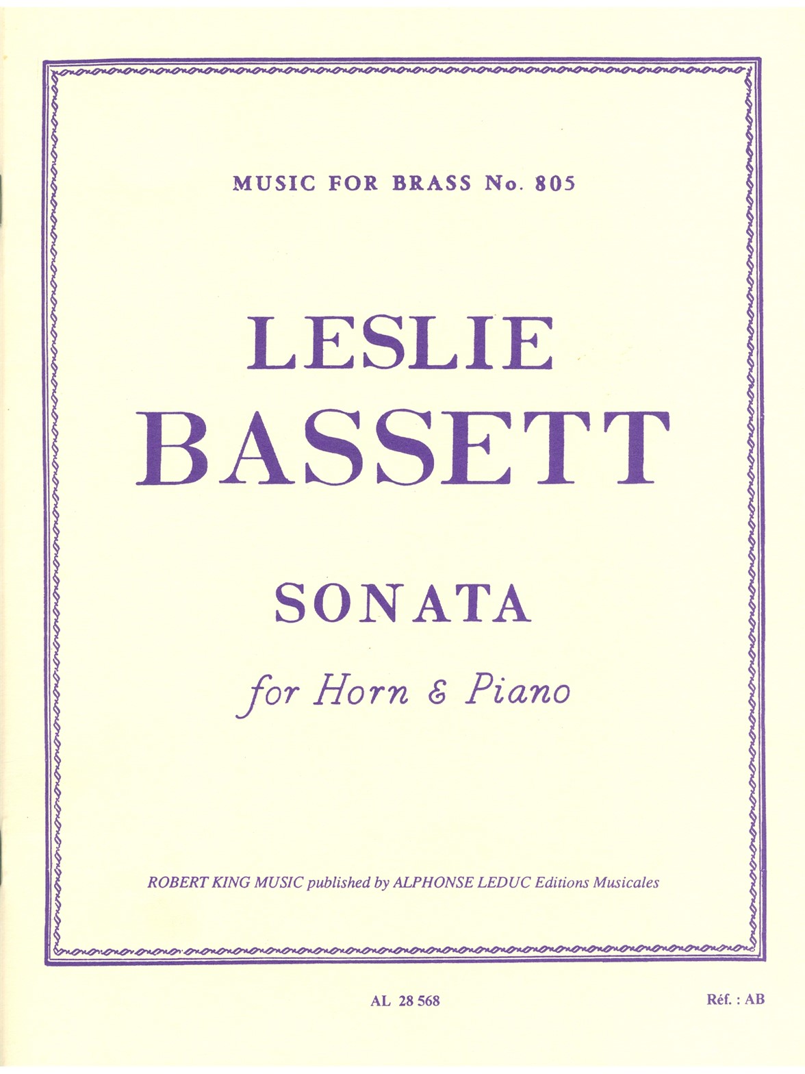 Leslie Bassett: Sonata (Horn & Piano)