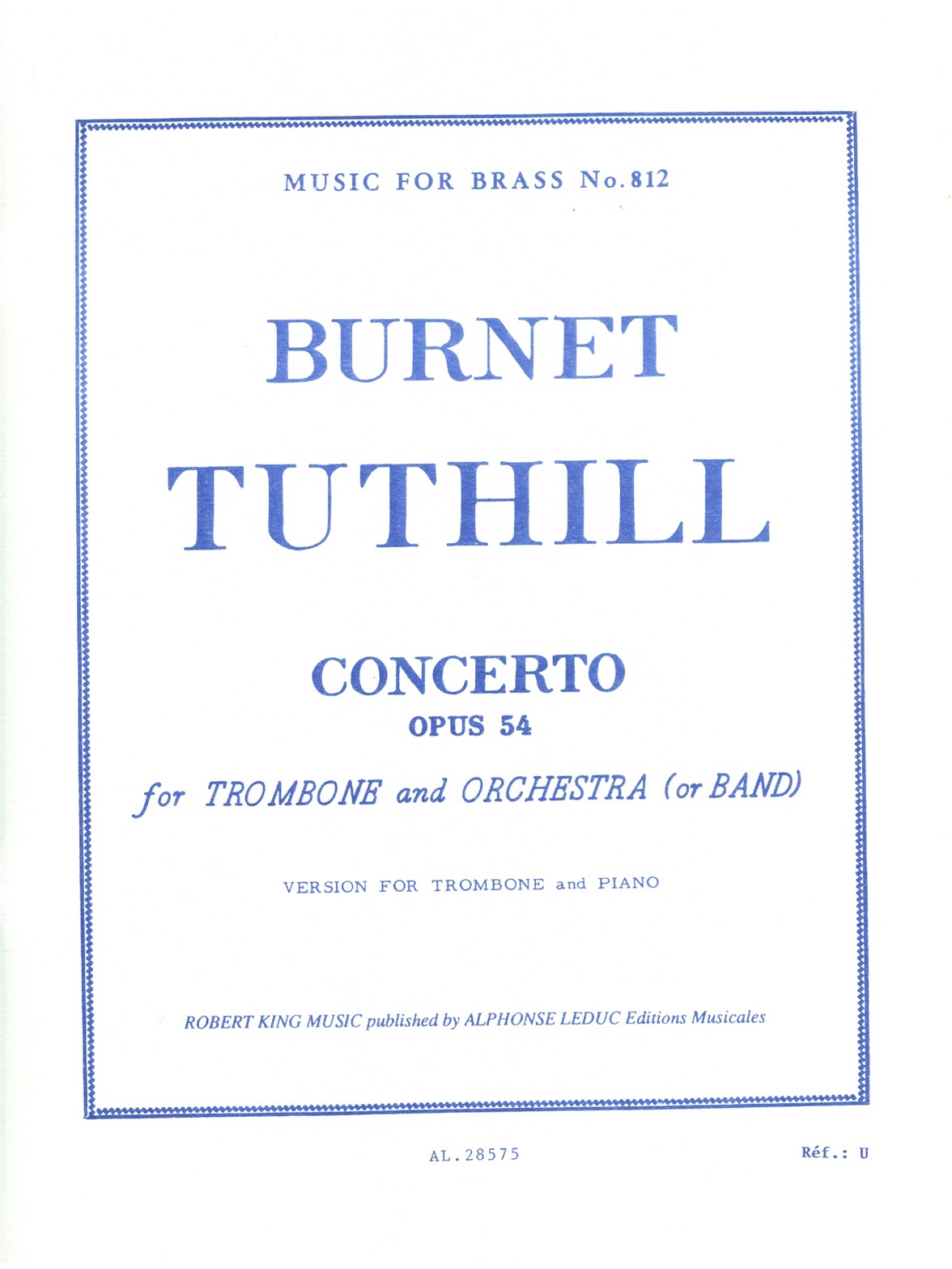 Burnet Tuthill: Concerto (Trombone & Piano)