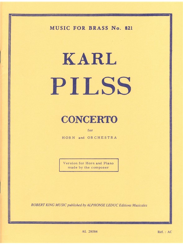 Karl Pilss: Concerto (Horn & Piano)
