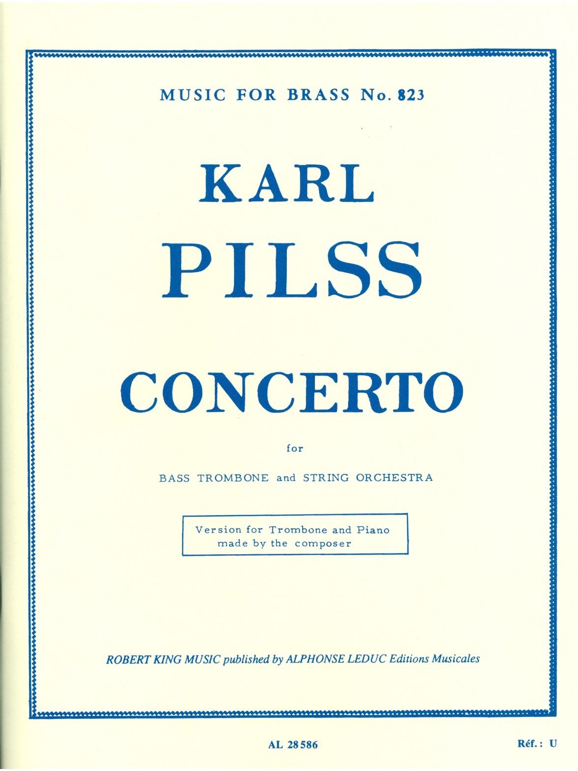 Karl Pilss: Concerto (Trombone-Bass & Piano)