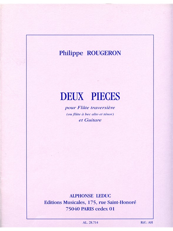 Philippe Rougeron: 2 Pièces (Flute & Guitar)