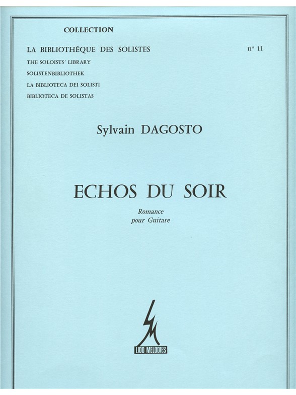 Dagosto Echos Du Soir Romance Lm011 Guitar Book