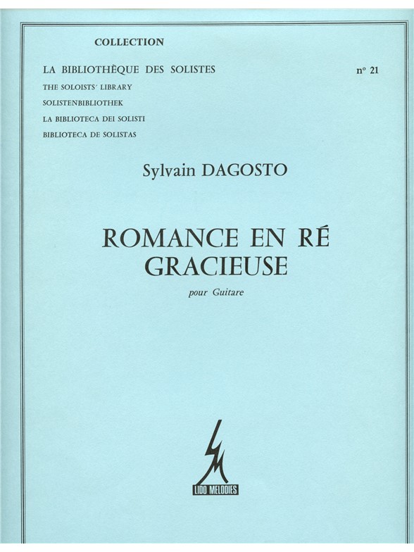 Dagosto Romance En Re Gracieuse Lm021 Guitar Book