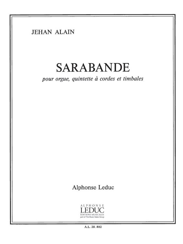 Jehan Ariste Alain: Sarabande (Septet-Mixed)