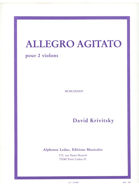 David Krivitsky: Allegro agitato (Violins 2)