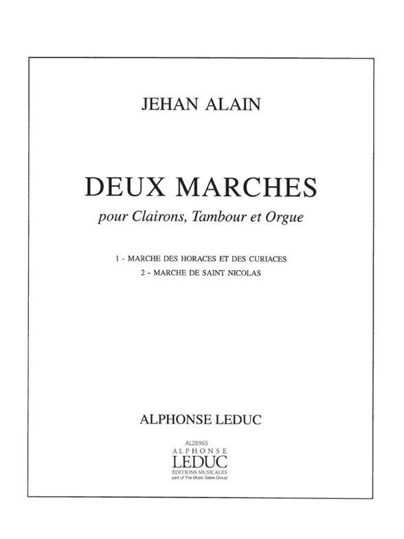Jehan Ariste Alain: 2 Marches (Quartet-Mixed)