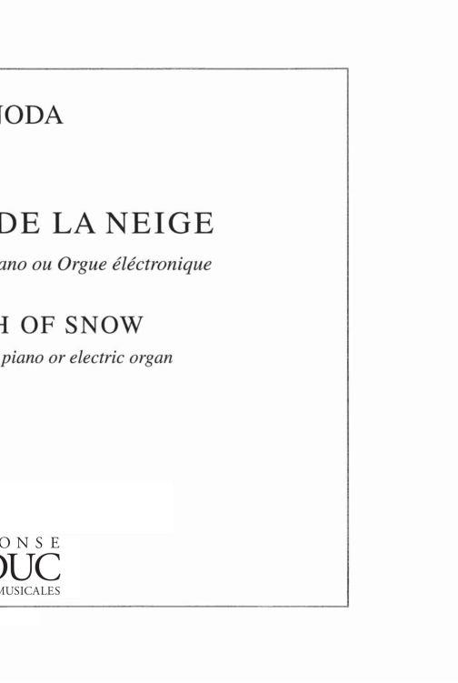 Ryo Noda: Naissance de la Neige (Saxophone-Alto & Piano)
