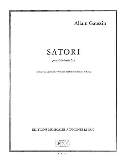 Allain Gaussin: Satori (Clarinet solo)