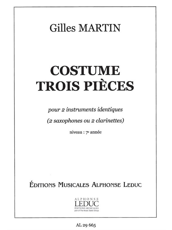 Gilles Martin: Costume (Saxophones 2)