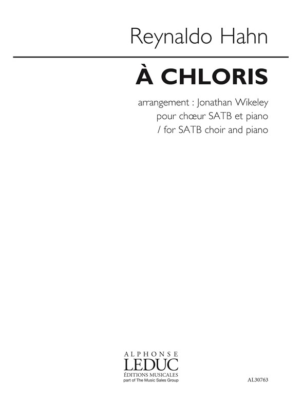 Reynaldo Hahn: A Chloris (arr. Wikeley)