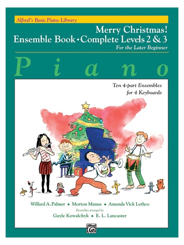 Alfred's Basic Piano Library Merry Christmas Ensemble Complete 2&3 Bk