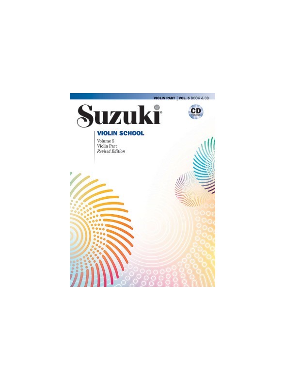 SUZUKI VIOLIN SCHOOL VOLUME 5 REVISED EDITION VIOLIN BOOK/CD