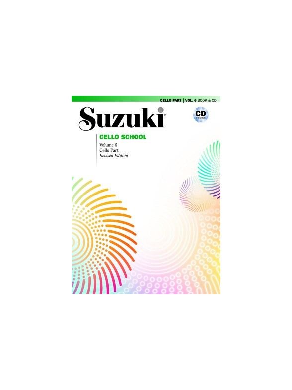 Suzuki Cello School Volume 6 Revised Edition Cello Book/Cd