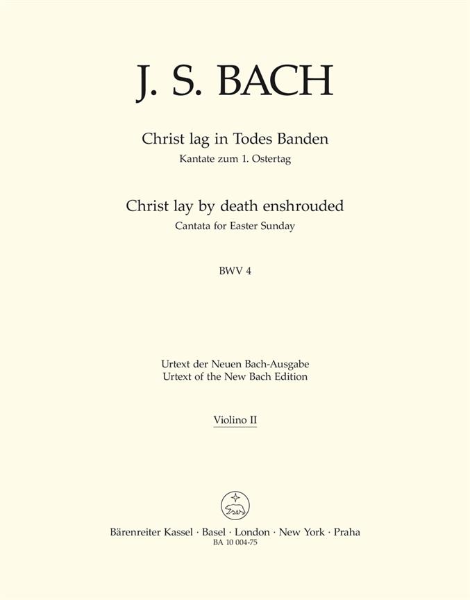 Christ lay by death enshrouded - Bach, Johann Sebastian