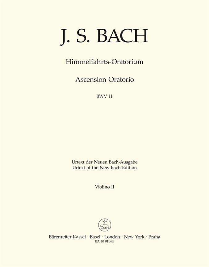 Ascension Oratorio - Bach, Johann Sebastian