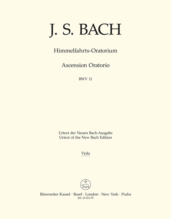 Ascension Oratorio - Bach, Johann Sebastian
