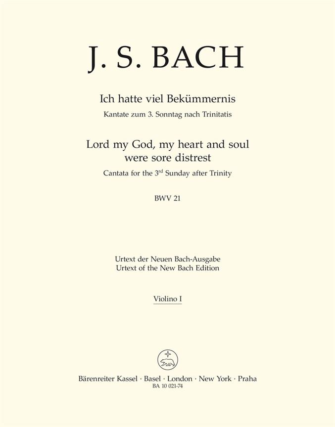 Lord my God, my heart and soul were sore distrest - Bach, Johann Sebastian