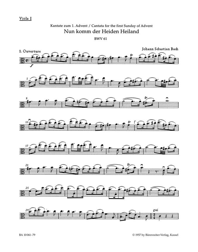 Nun komm, der Heiden Heiland - Bach, Johann Sebastian