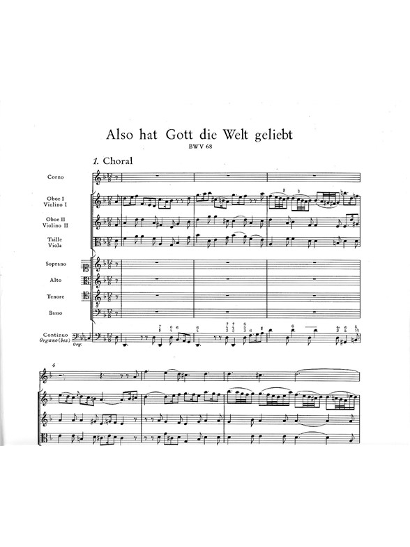 Also hat Gott die Welt geliebt - Bach, Johann Sebastian