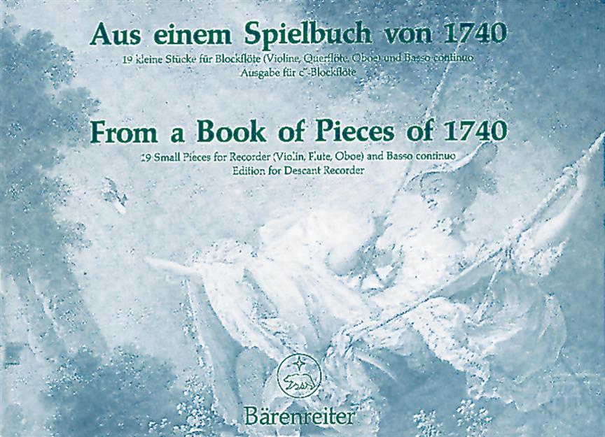 Aus einem Spielbuch von 1740 -