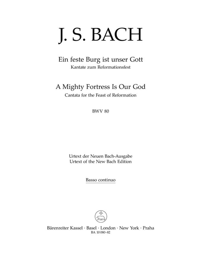 A Mighty Fortress is Our God - Bach, Johann Sebastian