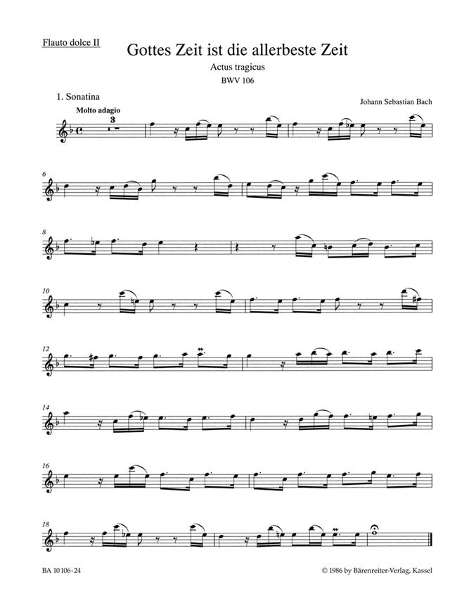 Mighty God, His time is ever best - Bach, Johann Sebastian