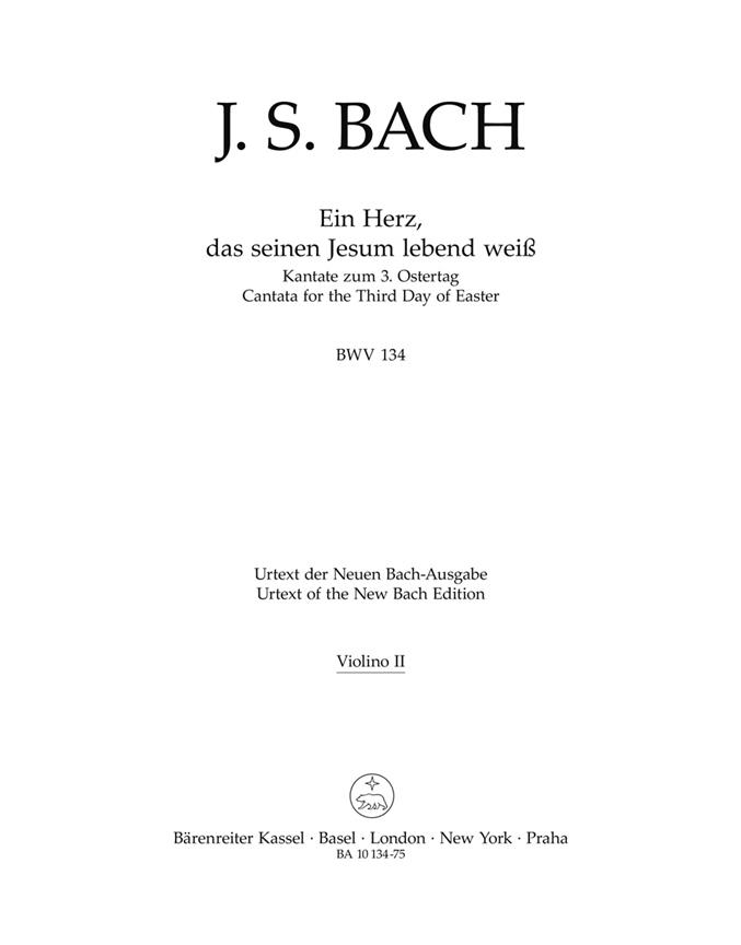 Ein Herz, das seinen Jesum lebend wei? - Bach, Johann Sebastian