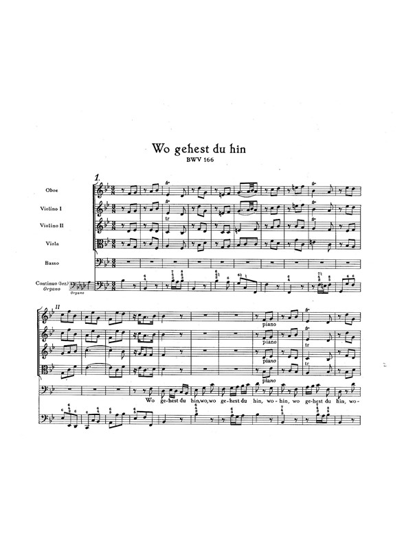 Wo gehest du hin? - Bach, Johann Sebastian