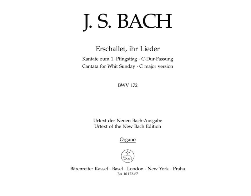 Erschallet, ihr Lieder - Bach, Johann Sebastian