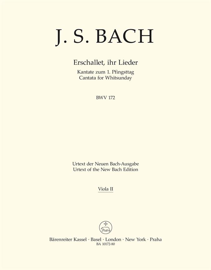 Erschallet, ihr Lieder - Bach, Johann Sebastian