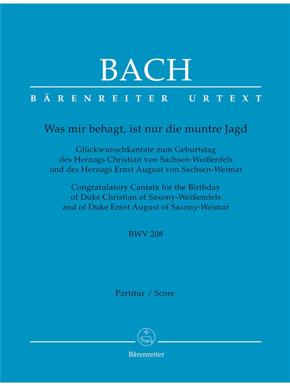 Was mir behagt, ist nur die muntre Jagd - Bach, Johann Sebastian