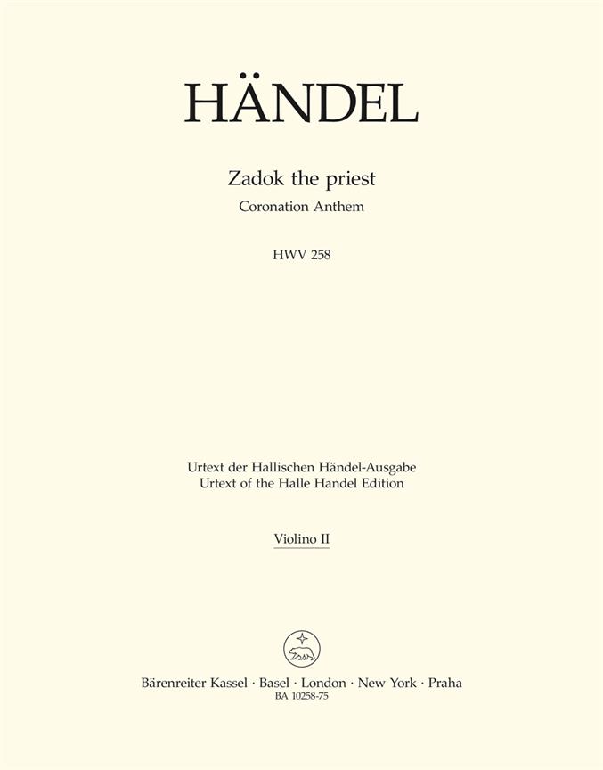 Zadok the priest - Händel, Georg Friedrich