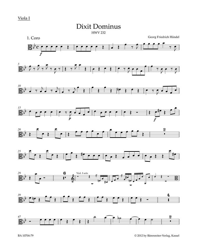 Dixit Dominus - Händel, Georg Friedrich