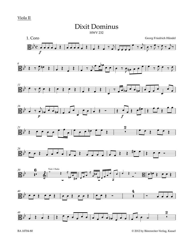Dixit Dominus - Händel, Georg Friedrich