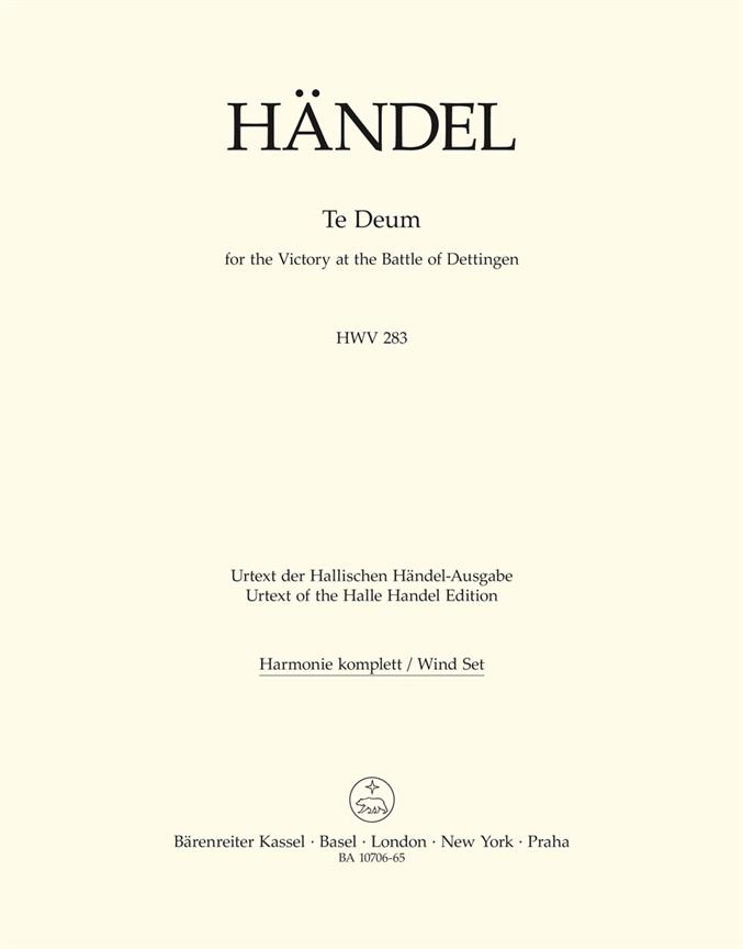 Te Deum for the Victory at the Battle of Dettingen - Händel, Georg Friedrich