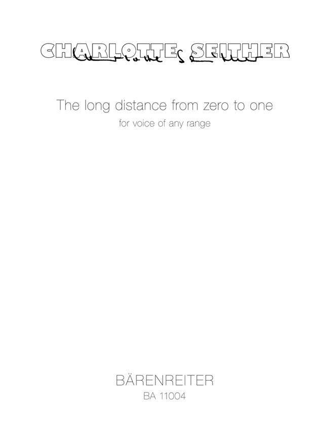The long distance from zero to one - Seither, Charlotte