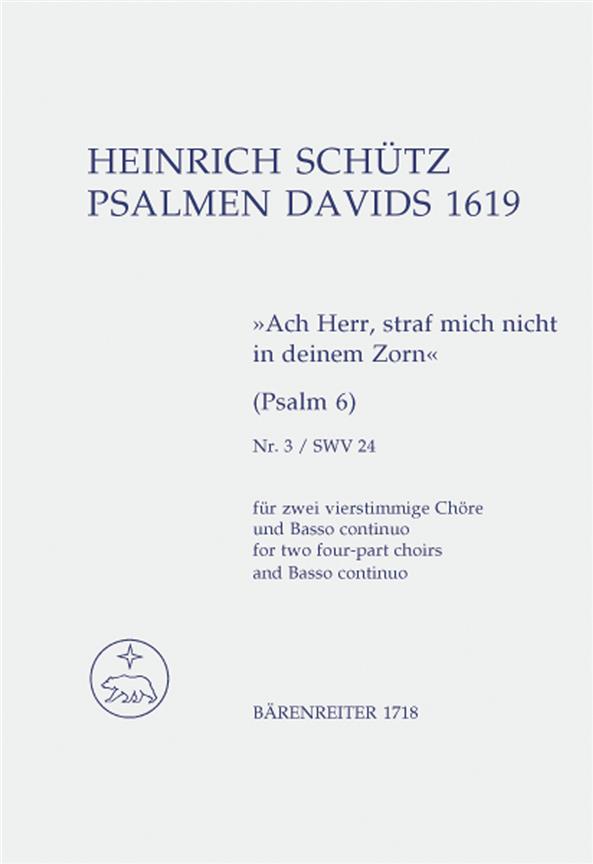 Ach Herr, straf mich nicht in deinem Zorn - Schütz, Heinrich