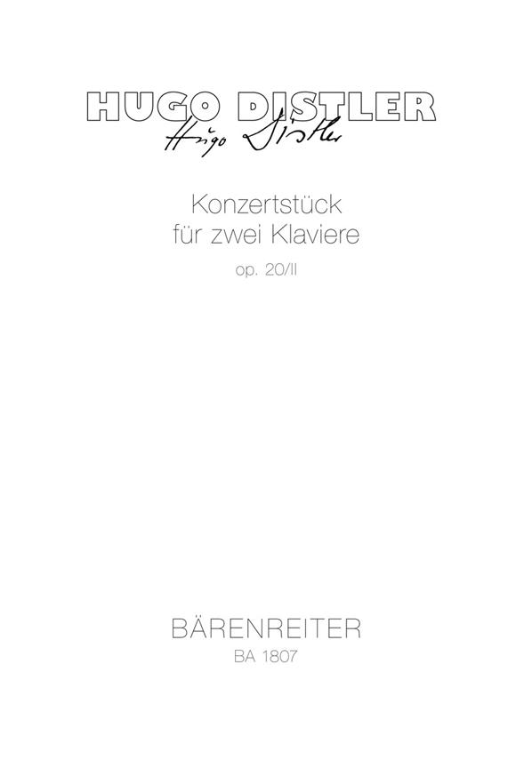 Concertostück - Distler, Hugo