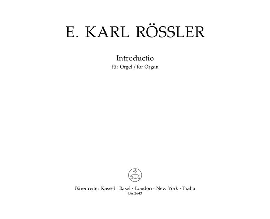 Introductio - Rössler, Ernst Karl
