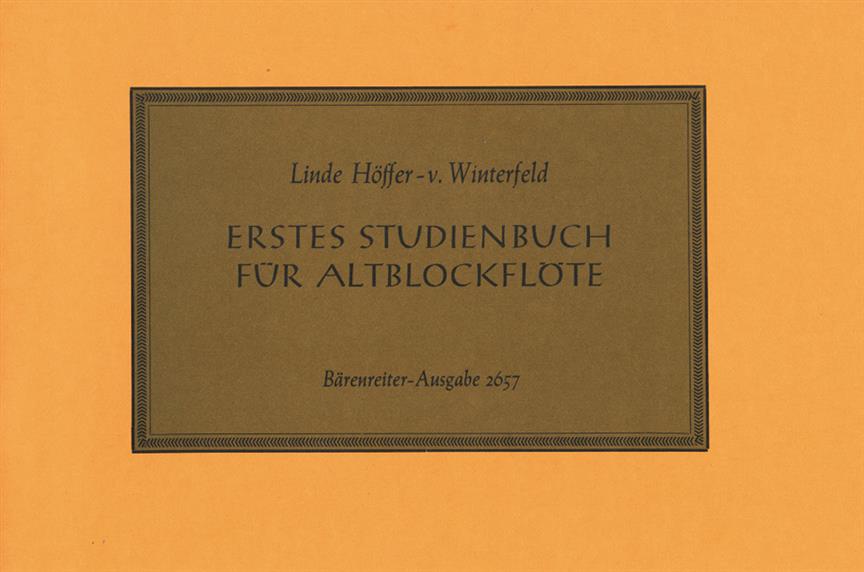 Erstes Studienbuch - Höffer-von Winterfeld, Linde