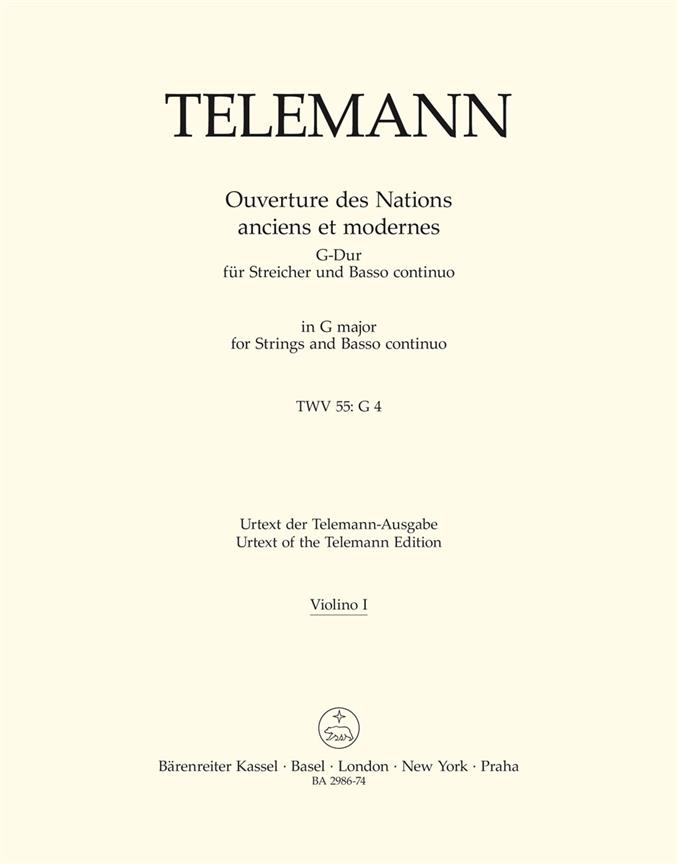 Ouvertüre des Nations anciens et modernes - Telemann, Georg Philipp