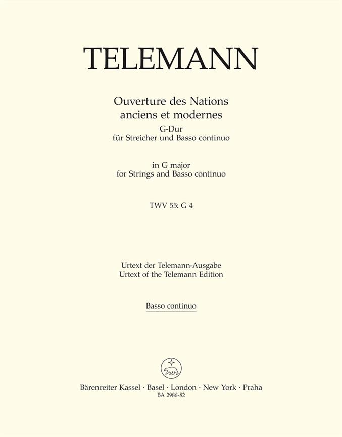 Ouvertüre des Nations anciens et modernes - Telemann, Georg Philipp