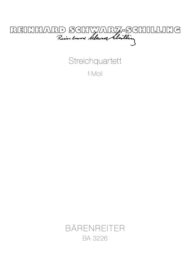 String Quartet - Schwarz-Schilling, Reinhard