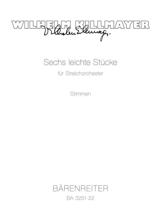 Six easy Pieces - Killmayer, Wilhelm